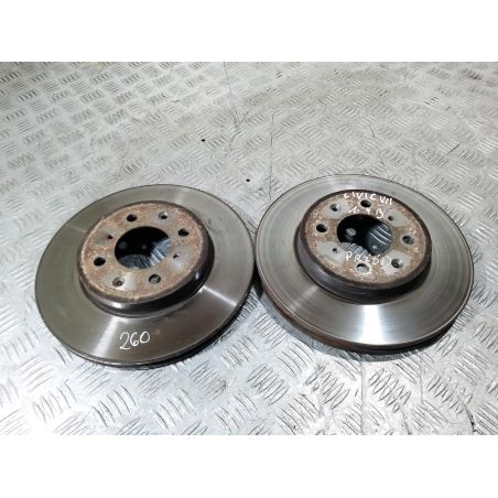 TARCZE HAMULCOWE PRZÓD HONDA CIVIC VII 1.4 16V 2001 