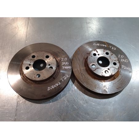 TARCZE HAMULCOWE PRZÓD TOYOTA AVENSIS I T22 2.0 D 2001 