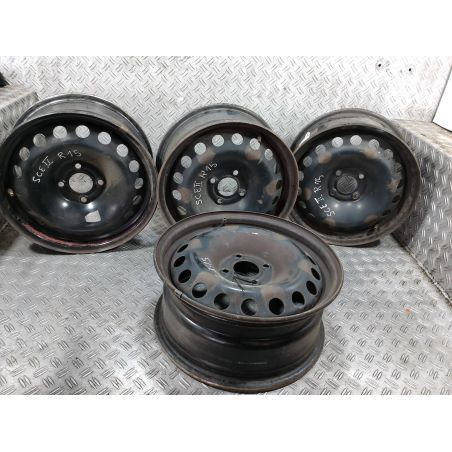 FELGI STALOWE KOMPLET 15 RENAULT SCENIC II ( 03-09 ) 1.9 DCI 2004 R9625 