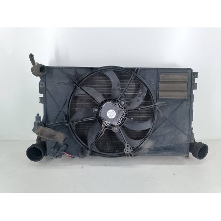 ZESTAW CHŁODNIC WODA INTERCOOLER WENTYLATOR AUDI A3 8P 1.9 TDI 2004 1K0121253AA  1K0959455EF  1K0121203AG 