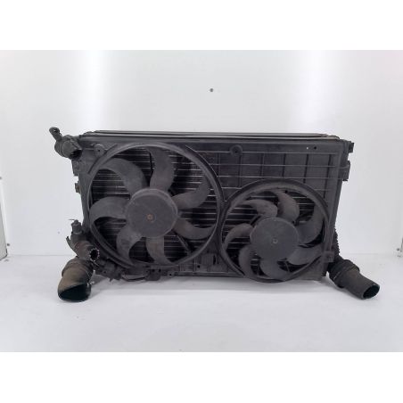 ZESTAW CHŁODNIC WODA INTERCOOLER WENTYLATOR VW PASSAT B6 1.9 TDI 105KM 1.9 TDI 2006 1K0145803M  1K0121207T 