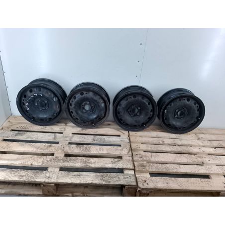 FELGI STALOWE KOMPLET 15 SKODA RAPID 1.2 MPI 75KM 1.2 MPI 75KM 2015 6C0601027B/C 