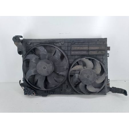 CHŁODNICA WODY Z WENTYLATOREM VW PASSAT B6 2.0 TDI 140KM 2.0 TDI 2008 1K0121207AQ  1K0121205  13-55D 300 191 