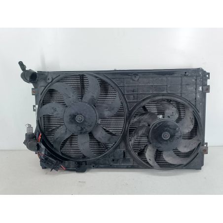 CHŁODNICA WODY Z WENTYLATOREM VW GOLF V 1.9 TDI 105KM 1.9 TDI 2005 1K0121207T  1K0121253H 