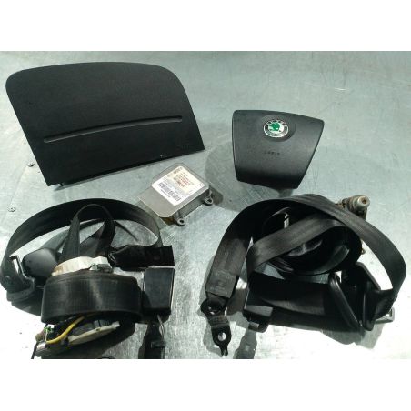 KOMPLET PODUSZEK AIRBAG SKODA ROOMSTER 1.4 TDI 2008 1C0909605K/0QC   6Y0880201F  5J1880202B 