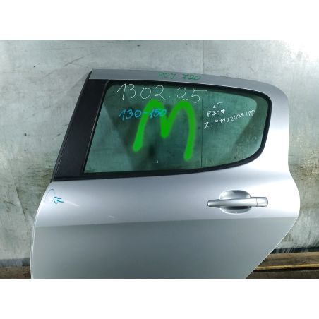 DRZWI LEWY TYŁ PEUGEOT 308 1.6 VTi 1.6 VTI 16V 2009 